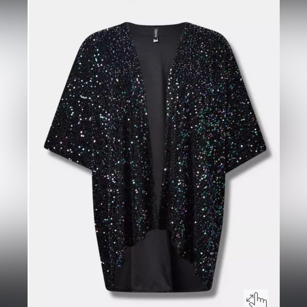 Torrid Sequined Ruana one size